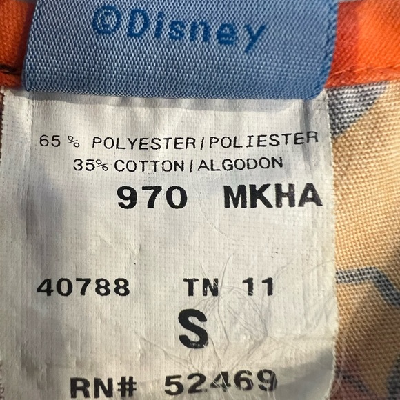 Halloween Scrub Shirt Women’s Orange Disney Mickey Minnie Mouse Small - Picture 6 of 7